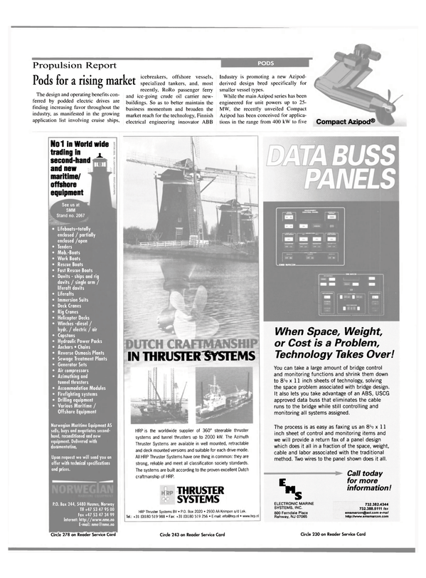 Maritime Reporter Magazine, page 31,  Sep 2000