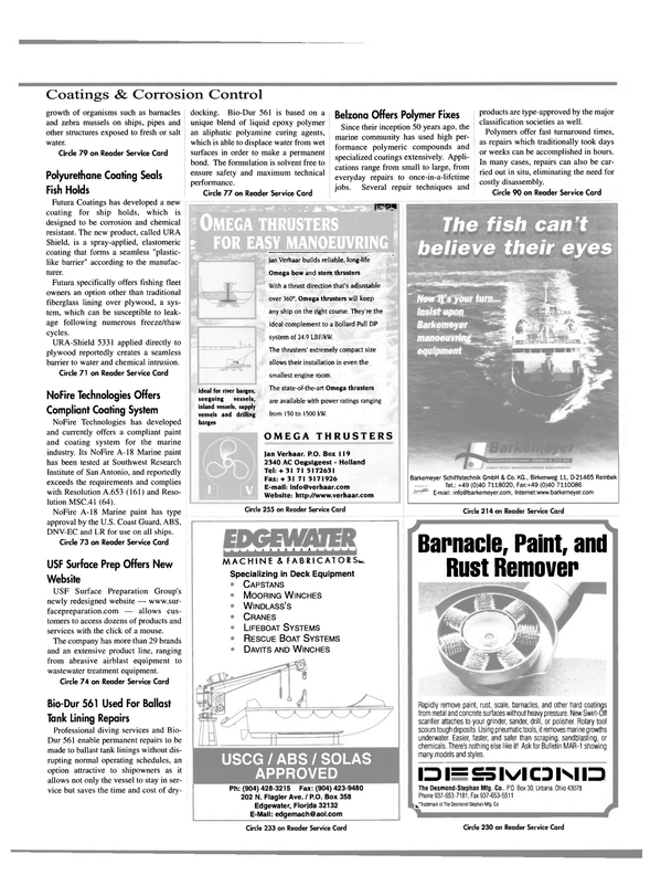 Maritime Reporter Magazine, page 37,  Oct 2000