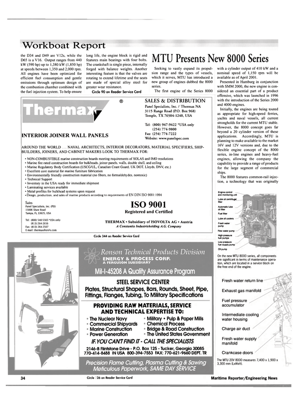 Maritime Reporter Magazine, page 36,  Nov 2000