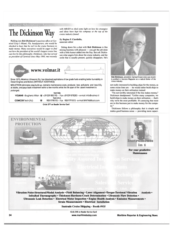 Maritime Reporter Magazine, page 34,  Feb 2001