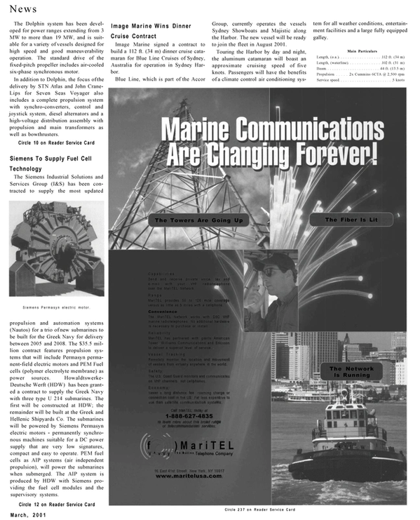 Maritime Reporter Magazine, page 19,  Mar 2001