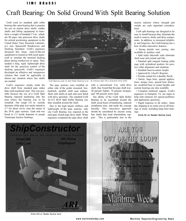 Maritime Reporter Magazine, page 28,  Mar 2001