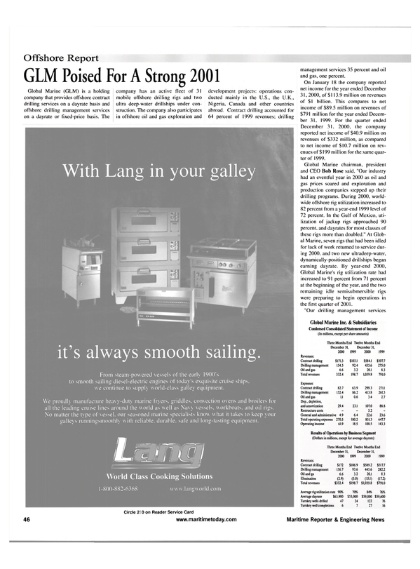 Maritime Reporter Magazine, page 46,  Apr 2001