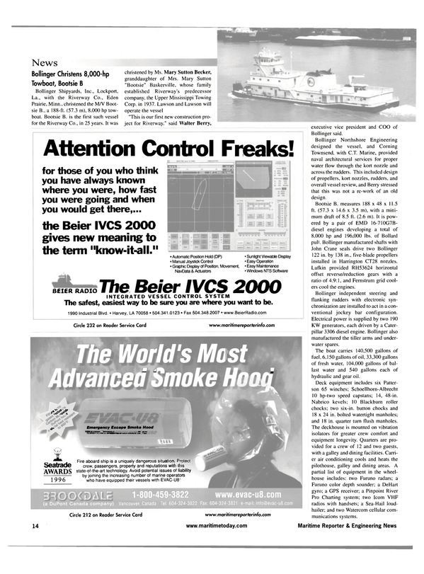 Maritime Reporter Magazine, page 14,  Jul 2001