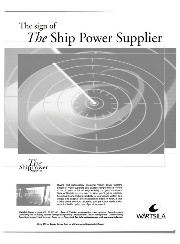 Maritime Reporter Magazine, page 10,  Jan 2002