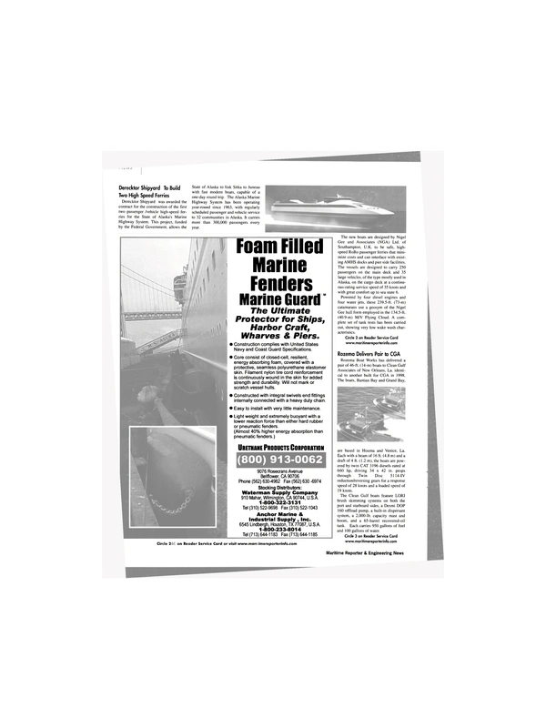 Maritime Reporter Magazine, page 8,  Feb 2002