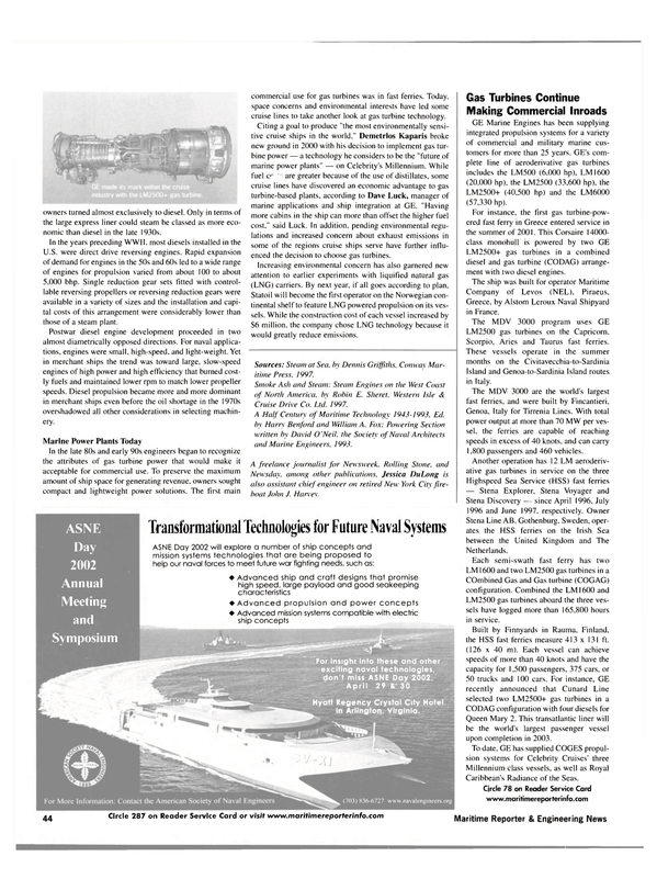 Maritime Reporter Magazine, page 44,  Mar 2002