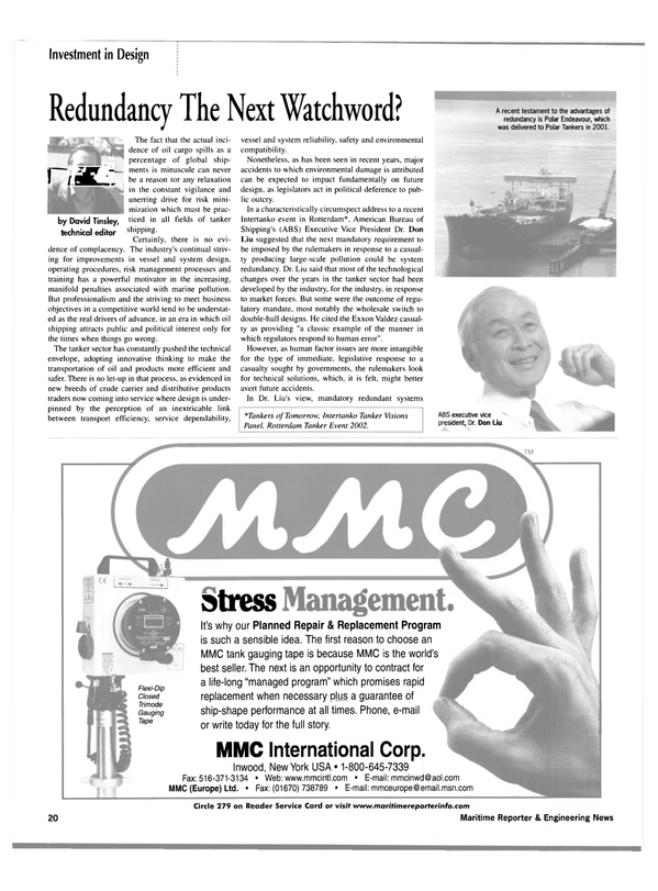 Maritime Reporter Magazine, page 20,  Jun 2002