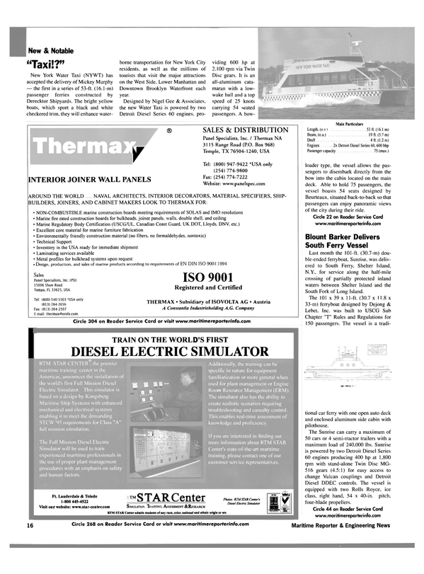Maritime Reporter Magazine, page 14,  Sep 2002