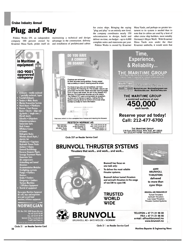 Maritime Reporter Magazine, page 28,  Feb 2003