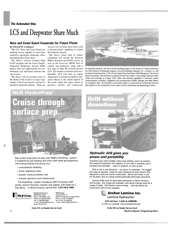 Maritime Reporter Magazine, page 26,  Mar 2003