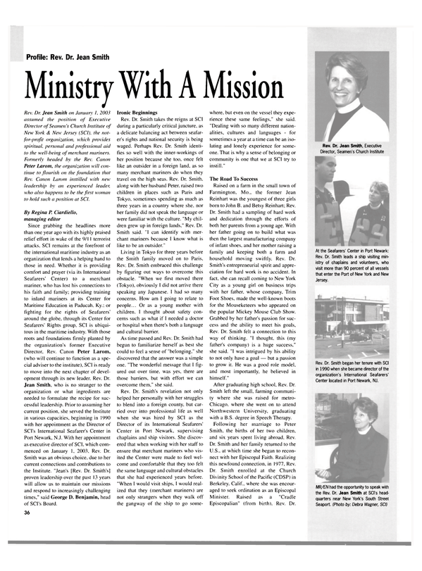 Maritime Reporter Magazine, page 36,  Mar 2003