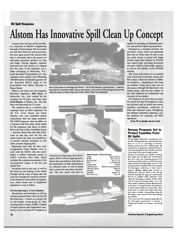 Maritime Reporter Magazine, page 38,  Mar 2003