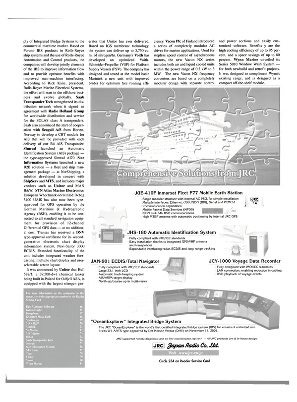 Maritime Reporter Magazine, page 35,  Jul 2003