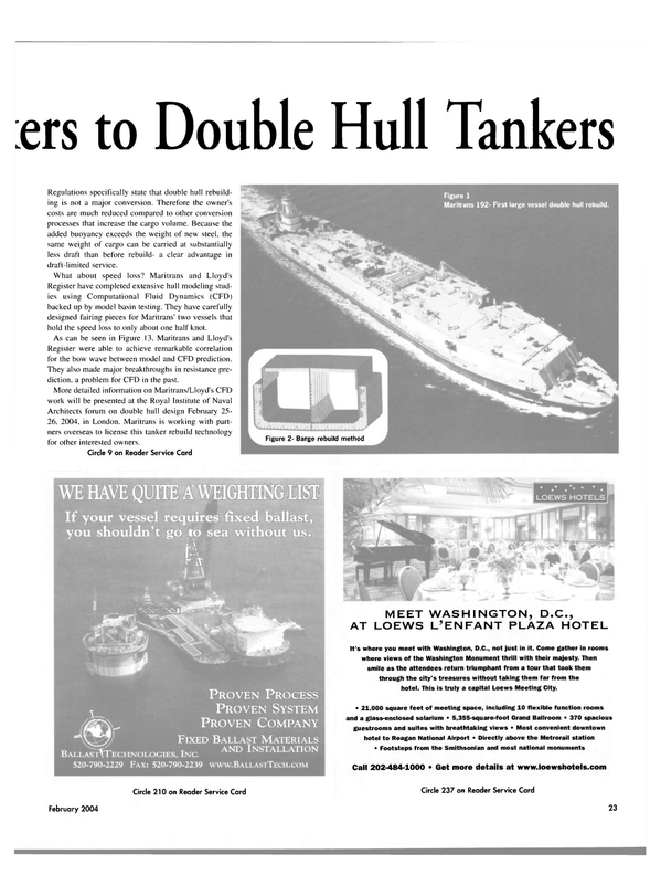 Maritime Reporter Magazine, page 26,  Feb 2004