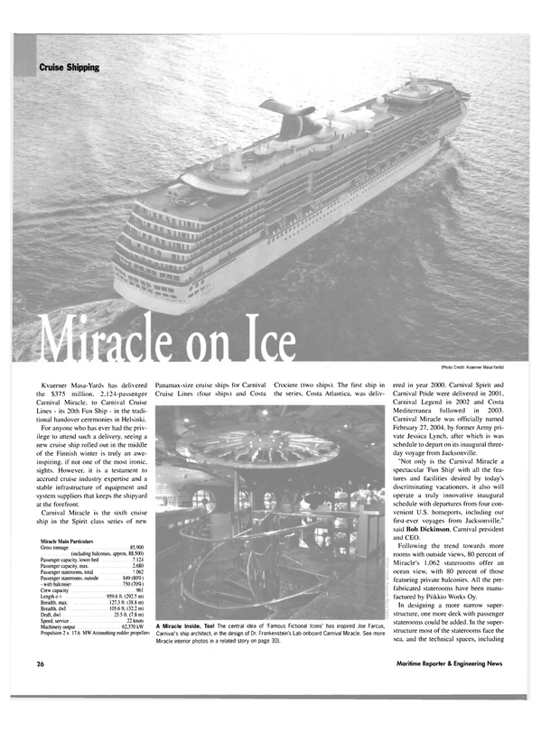 Maritime Reporter Magazine, page 26,  Mar 2004