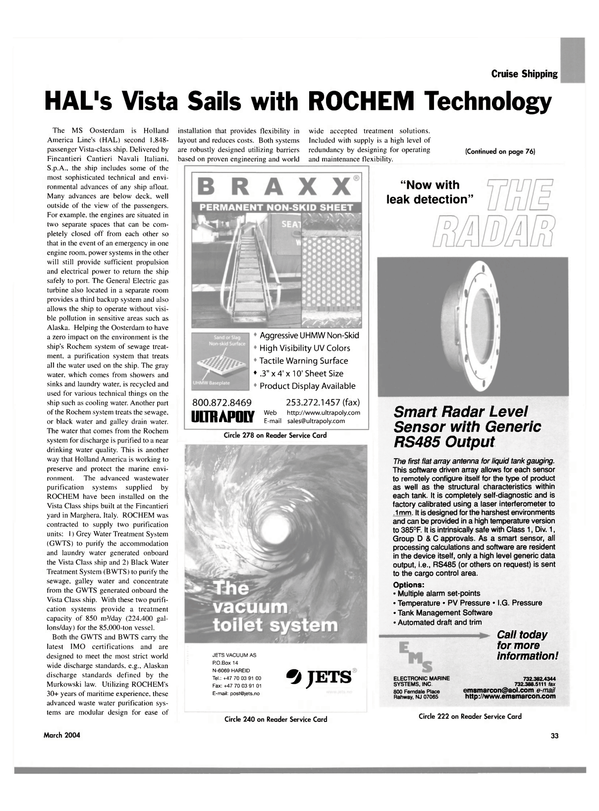 Maritime Reporter Magazine, page 33,  Mar 2004