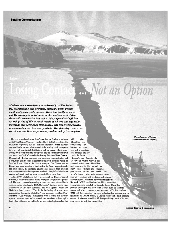 Maritime Reporter Magazine, page 44,  Mar 2004