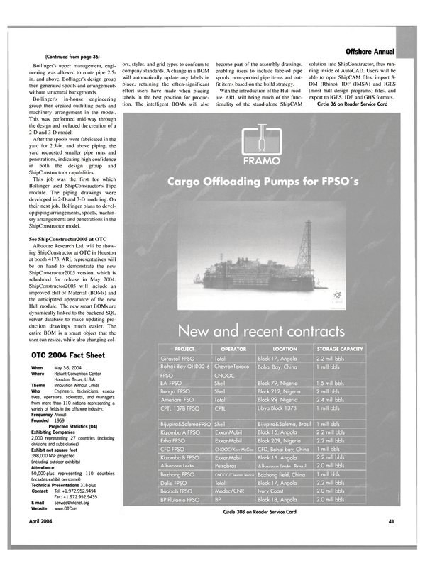 Maritime Reporter Magazine, page 43,  Apr 2004