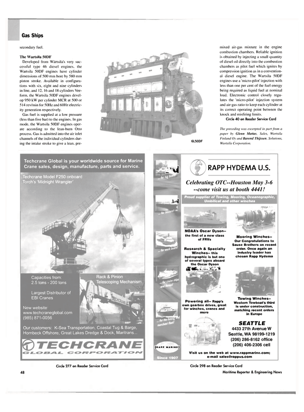 Maritime Reporter Magazine, page 52,  Apr 2004