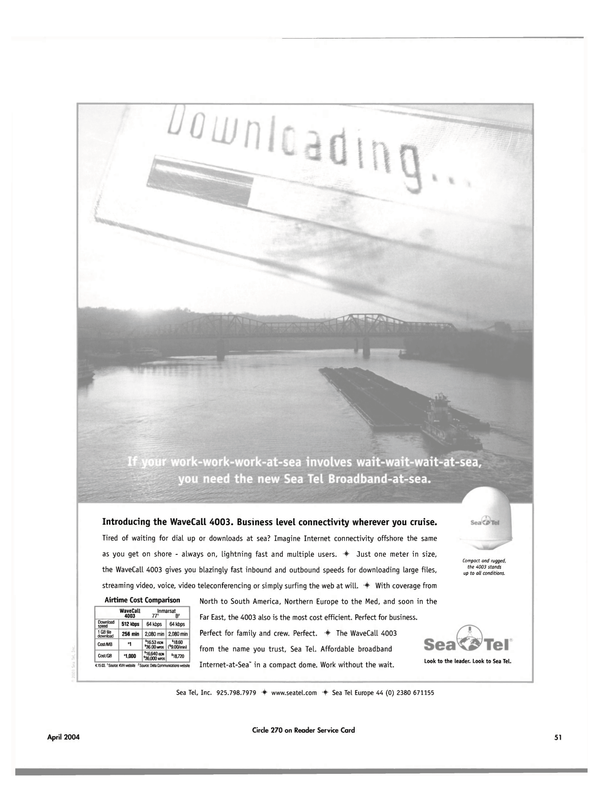 Maritime Reporter Magazine, page 55,  Apr 2004