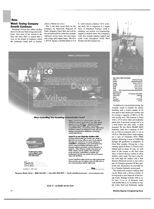 Maritime Reporter Magazine, page 16,  May 2004