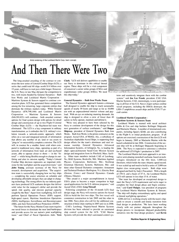 Maritime Reporter Magazine, page 22,  Jul 2004