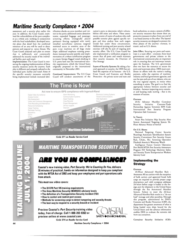 Maritime Reporter Magazine, page 44,  Jul 2004