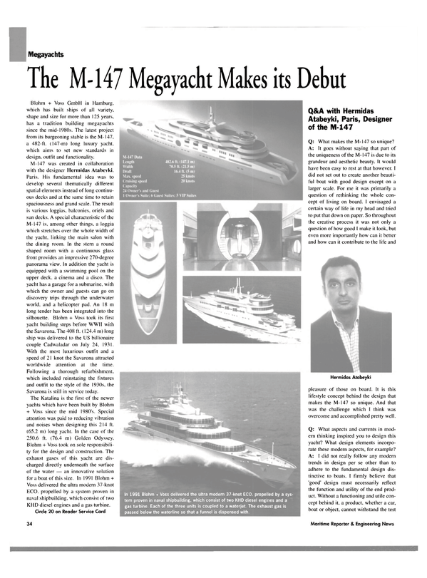 Maritime Reporter Magazine, page 34,  Oct 2004