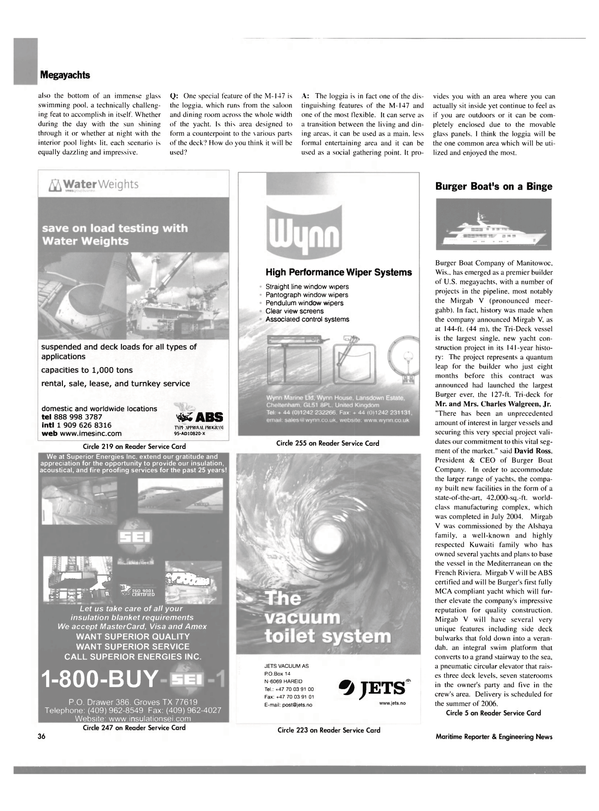 Maritime Reporter Magazine, page 36,  Oct 2004