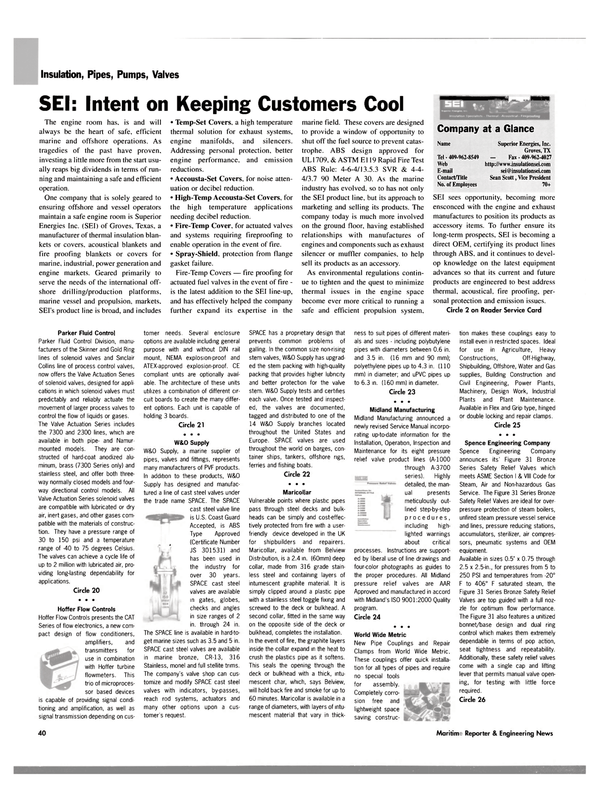 Maritime Reporter Magazine, page 40,  Oct 2004