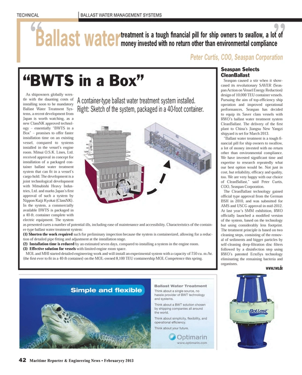 Maritime Reporter Magazine, page 42,  Feb 2013