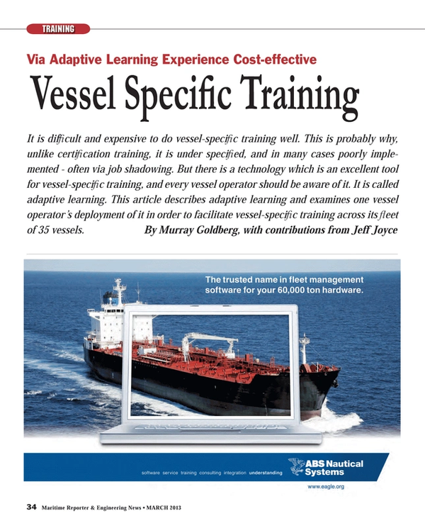 Maritime Reporter Magazine, page 34,  Mar 2013