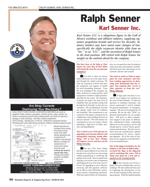 Maritime Reporter Magazine, page 50,  Mar 2013