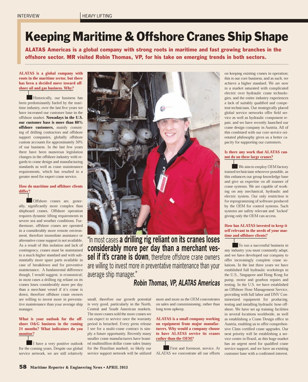 Maritime Reporter Magazine, page 58,  Apr 2013