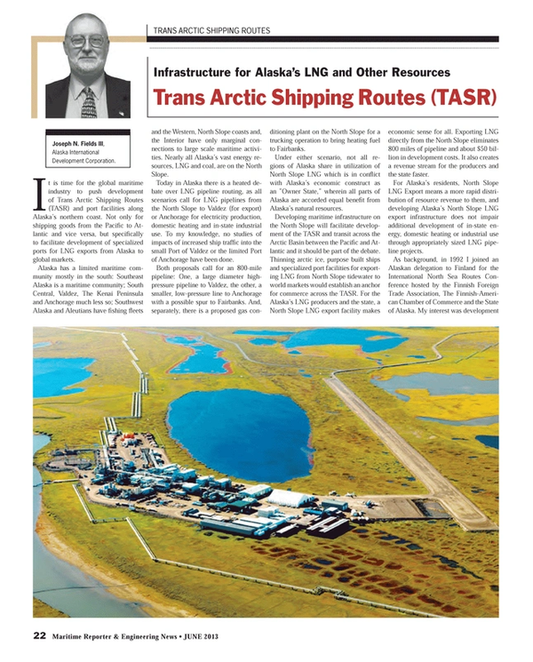 Maritime Reporter Magazine, page 22,  Jun 2013