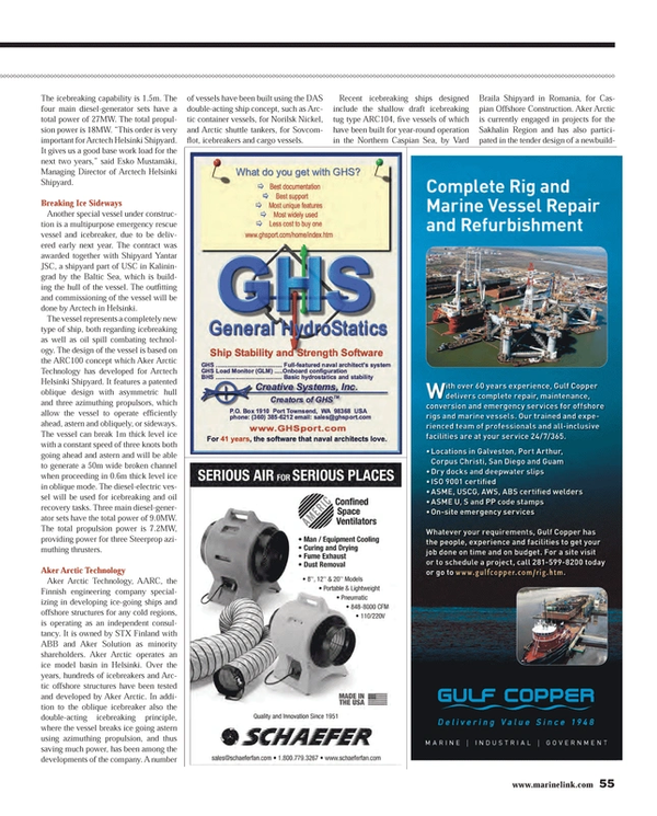 Maritime Reporter Magazine, page 55,  Jun 2013