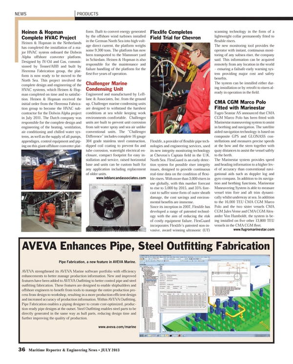 Maritime Reporter Magazine, page 36,  Jul 2013