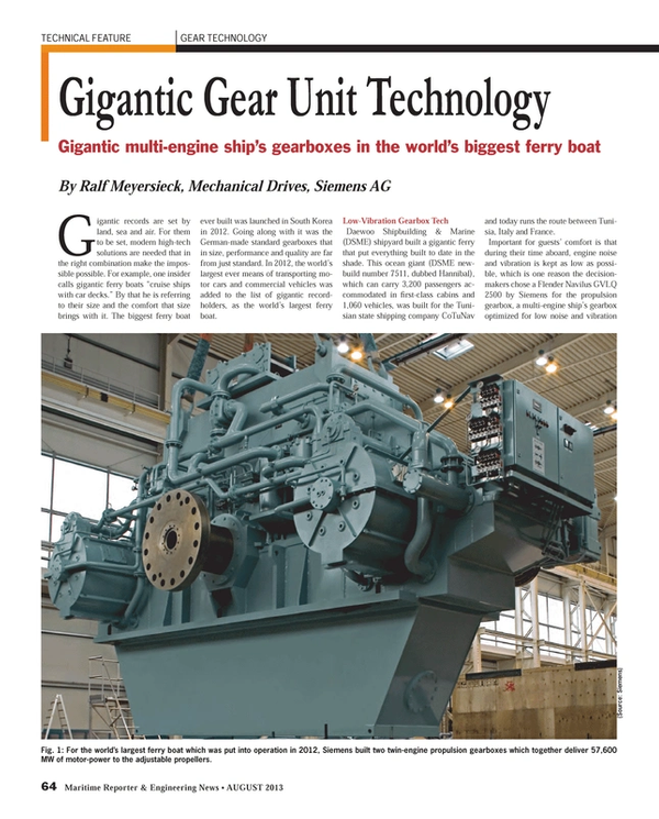 Maritime Reporter Magazine, page 64,  Aug 2013