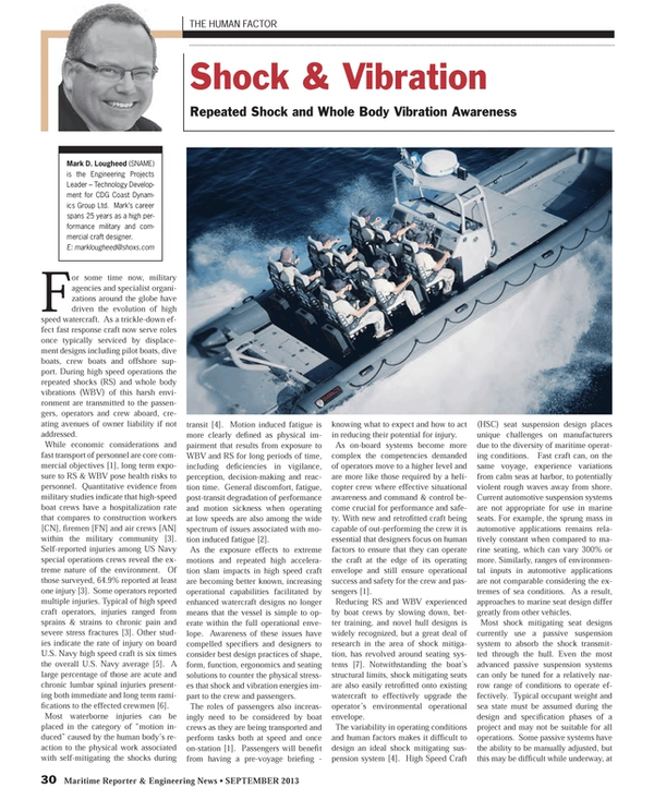 Maritime Reporter Magazine, page 30,  Sep 2013