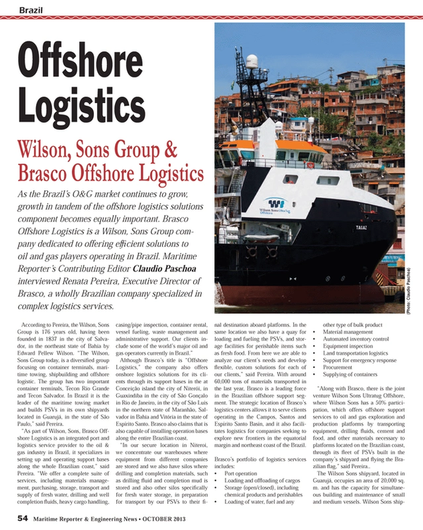 Maritime Reporter Magazine, page 54,  Oct 2013