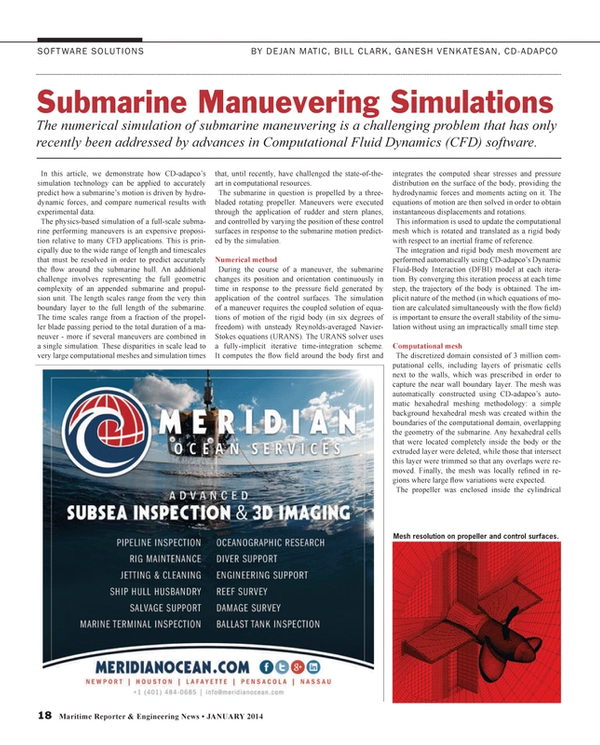 Maritime Reporter Magazine, page 18,  Jan 2014