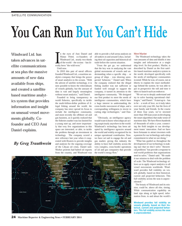 Maritime Reporter Magazine, page 24,  Feb 2014