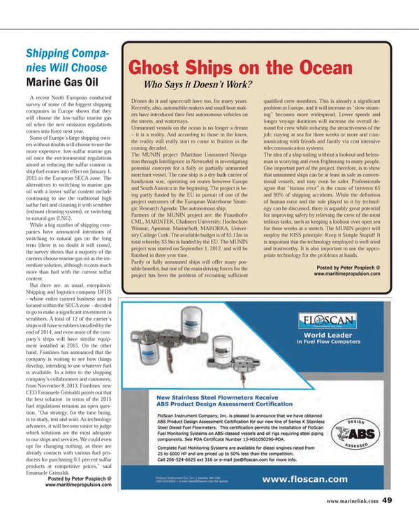Maritime Reporter Magazine, page 49,  Feb 2014