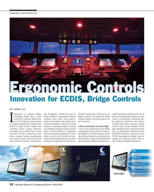 Maritime Reporter Magazine, page 22,  May 2014