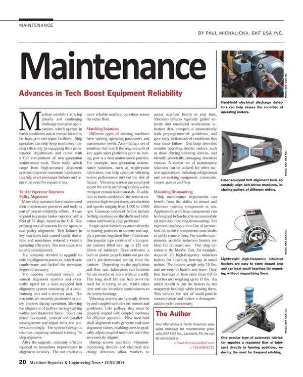 Maritime Reporter Magazine, page 20,  Jun 2014