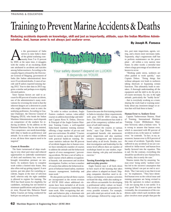 Maritime Reporter Magazine, page 62,  Jun 2014
