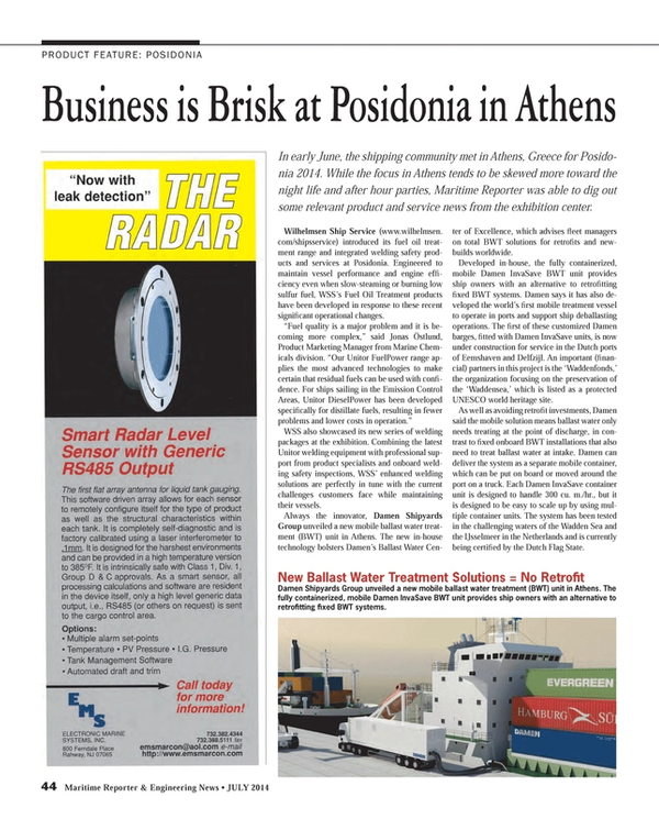 Maritime Reporter Magazine, page 44,  Jul 2014