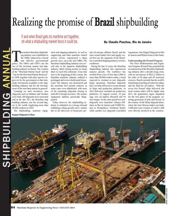 Maritime Reporter Magazine, page 84,  Aug 2014
