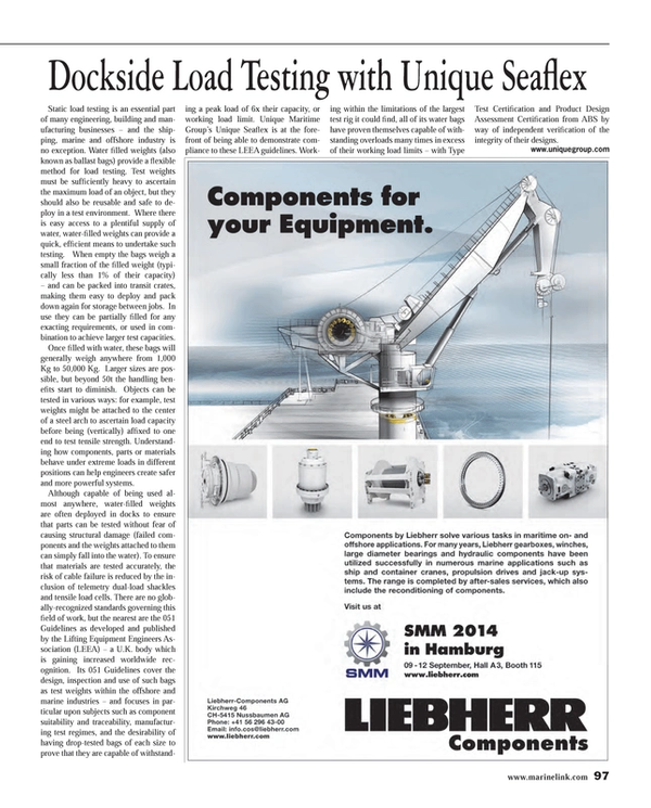 Maritime Reporter Magazine, page 97,  Aug 2014
